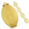 Gold Plated Brass Bracelet Cabochon Setting, Oval Tray x21-37