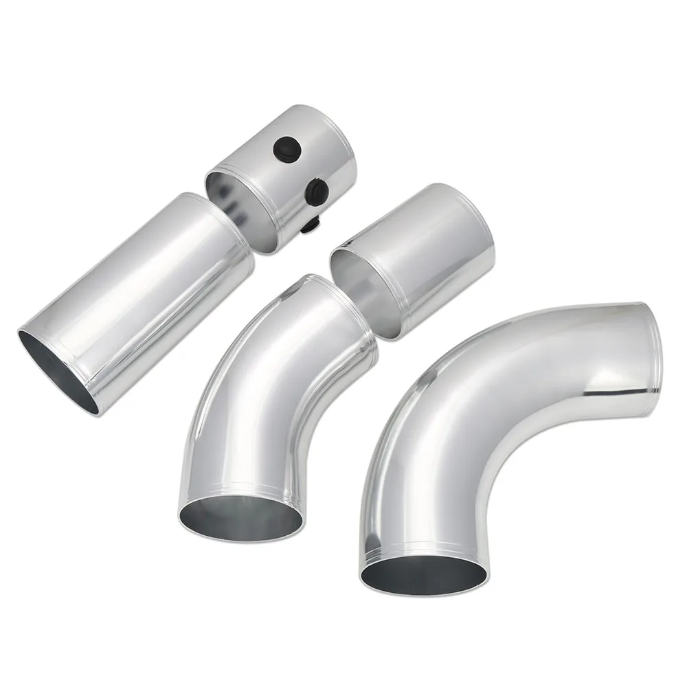 Universal 3 Inch Aluminium Air Intake Filter Pipe Turbo Engine