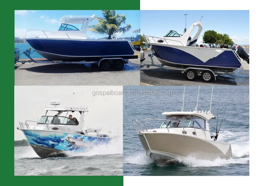 Fashion Yacht 7.5m(24.5ft) Aluminum Cuddy Cabin Fishing ...