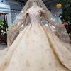 HTL153 luxury material wedding dresses with wedding veil spacial sweetheart shiny handmade bride dress wedding gown new fashion