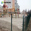 green vinyl coated welded wire/plastic safety fence net/V wire mesh fence panel(Fansi)