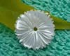 Engraving flower mother of pearl loose hand carved shell piece for handicraft