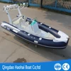 RIB 520cm fiberglass hull inflatable boat open deck with outboard engine