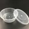 Clear Round Take Away Box Microwave Safe Disposable Plastic Food Container With Lid wholesale supplier