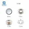7.2mm Baby Wear Metal brass Double Prong Type Snap Press Button For Raincoat