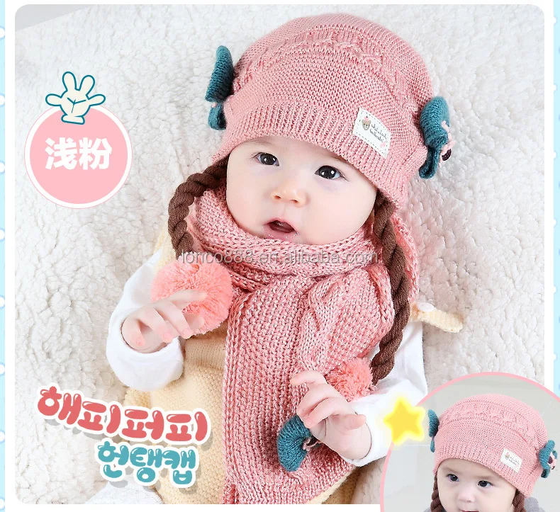 baby girl hat scarf and glove set