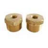 1/2''x3/8'' NPT threaded female male adapter bushing fitting , brass hex reducing bushing