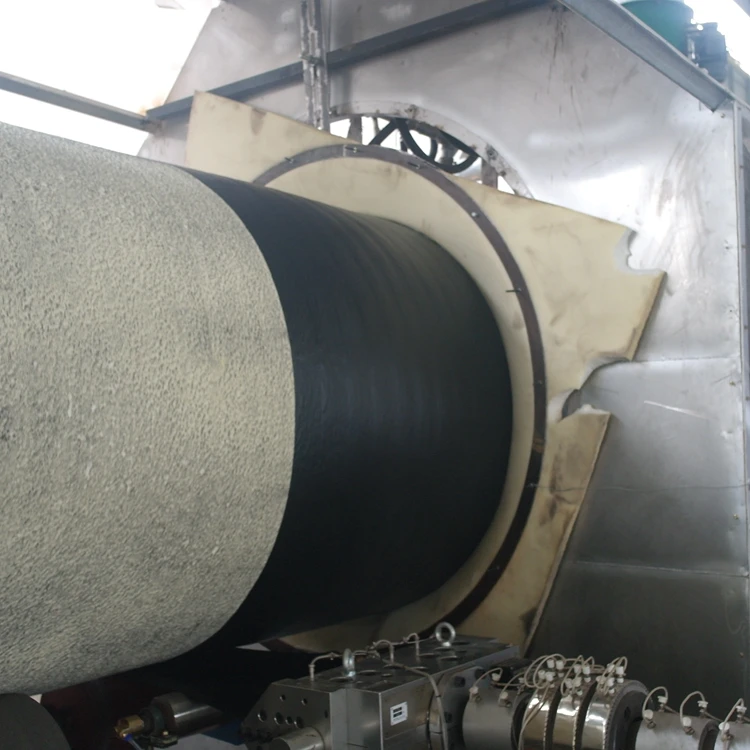 Custom Large Diameter Spray Wrapped Polyurethane Foam Insulation Pipe