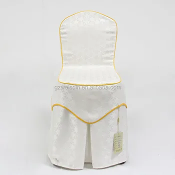 Best Selling 100 Polyester Jacquard White Used Wedding Chair