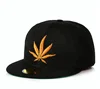 Weed Lead Printed Design Snapback Marijuana Leaf Hats, Fashion Design Leaf Pattern Snapback Hat,Hip Hop Snapback Caps