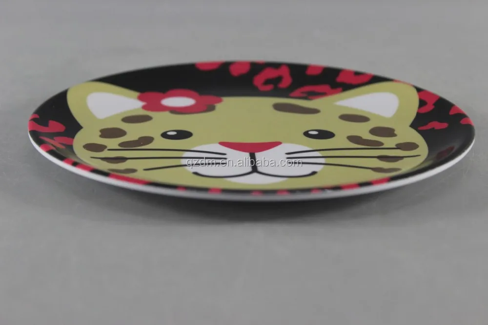 100% Melamine Baby Plate Custom Print kid's Dishes