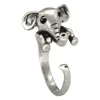 Wholesale Fashion Cute Vintage Elephant Animal Adjustable Ring Gift for Women and Girls Anel Roxi Boho