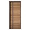luxury MDF flush with lines wooden ecological magnetic door