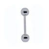 Stainless steel body jewelry non-plated anodized ball 14G cheap piercing tongue rings