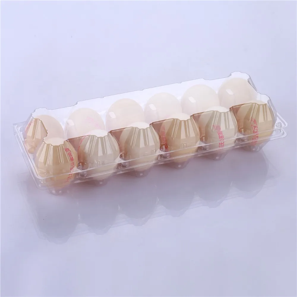 12 Holes Plastic Egg Tray Packaging Plastic Egg Tray For Chicken Egg