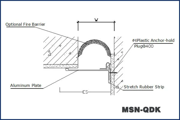 50mm Joint Width Surface Mount Interior Fabric Corner Concrete Wall Expansion Joint Buy Concrete Wall Expansion Joint Fabric Concrete Wall Expansion