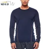 Wholesale Men's Lightweight Softness Base Layer With Thumb Hole Long Sleeve Shirts For Cycling