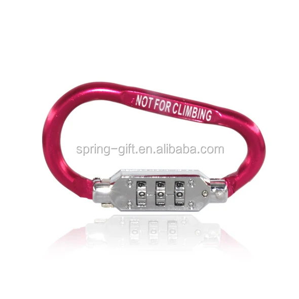 Multifunctional Aluminium Alloy Password Carabiner With Coded Lock