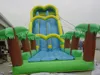 Amazing Huge Jungle / Tropical Inflatable Slide Water Park With Pool For Adults / Kids