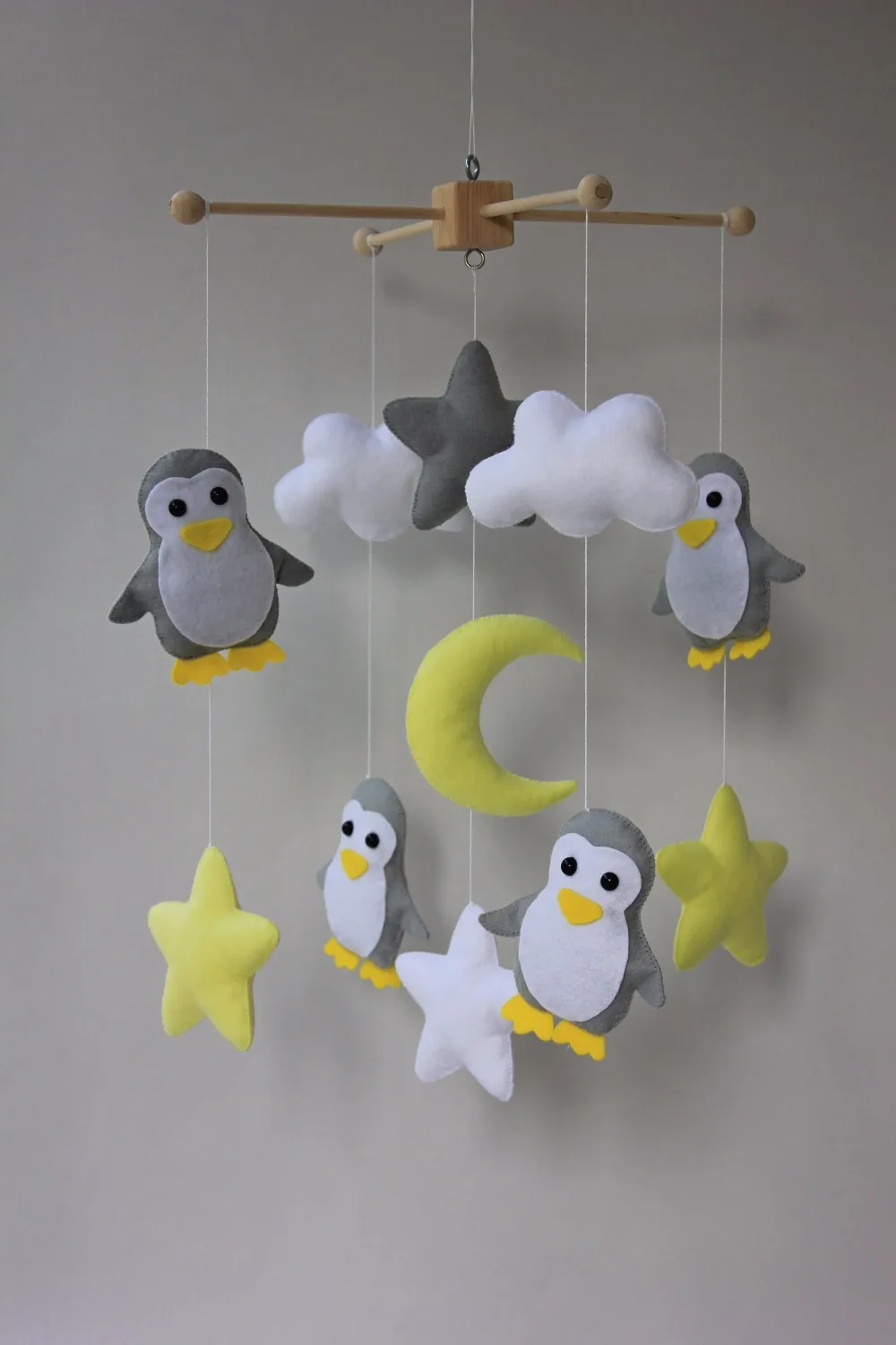 penguin crib mobile