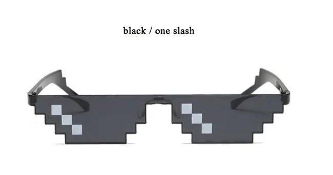 New Fun Shades Pixilated Black Clear 