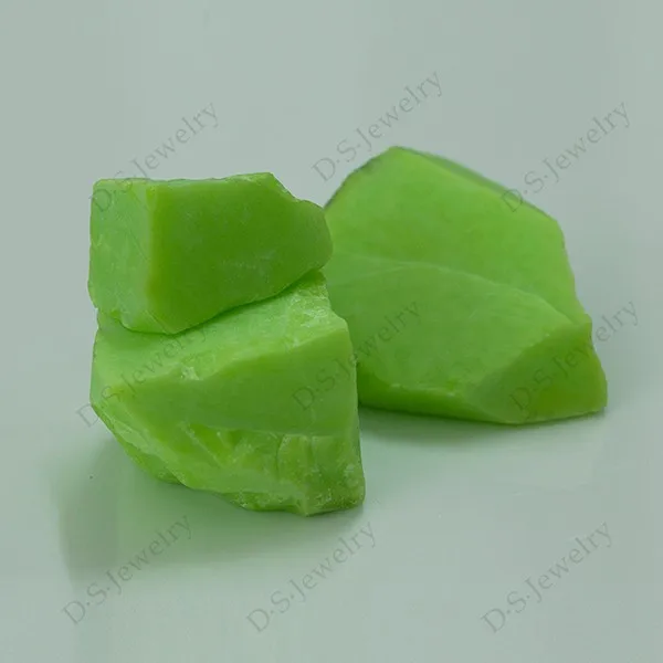 Raw Material Light Green Jade Color Nanosital Rough - Buy Jade Rough