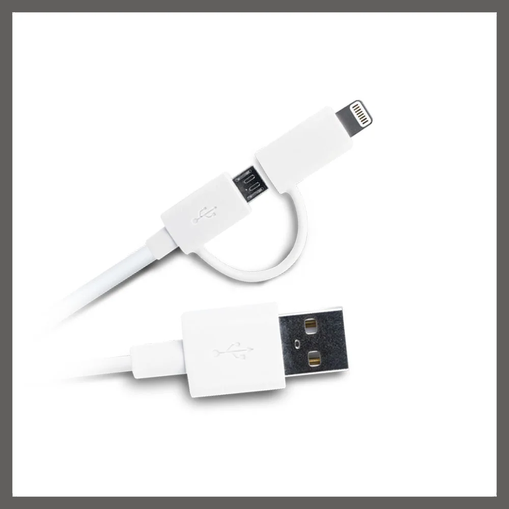 Product: Hot selling 2 in 1 high speed charging cable for iphone ipad
and andriod
