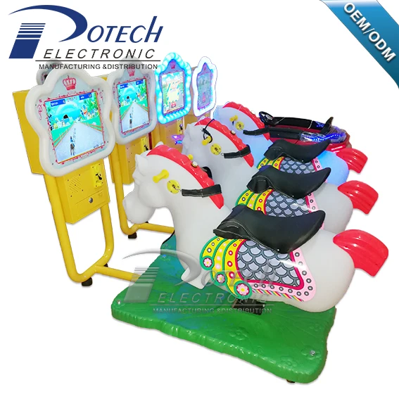 Kids Machine Horse Racing Game Machine 3d Coin Operated Indoor