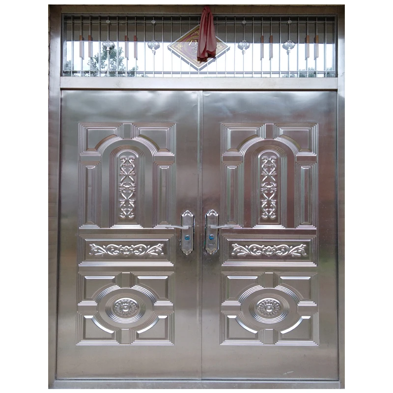 Stainless Steel Safety Entrance Gate Main Double Door Stainless Steel Buy Door Stainless Steel Front Double Door Designs Stainless Steel Security