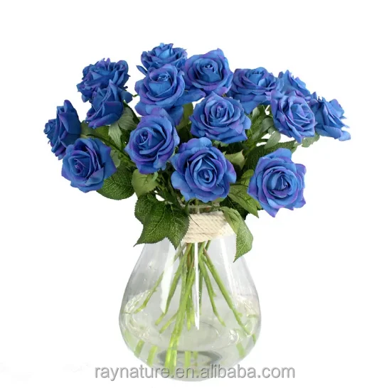 fake blue roses