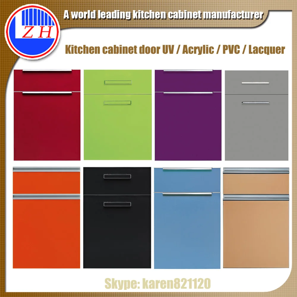 Scratch Resistant High Gloss Acrylic Kitchen Cabinet Door ...