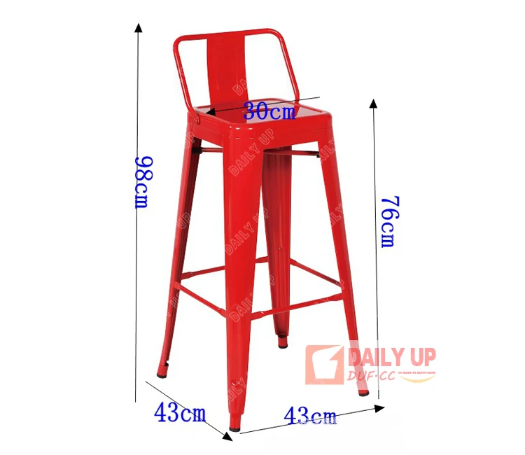 Metal Marais Bar Bistro Stools Chair Iron Steel Industrial Bar Chair for Sale Vintage Toli Industrial Chair