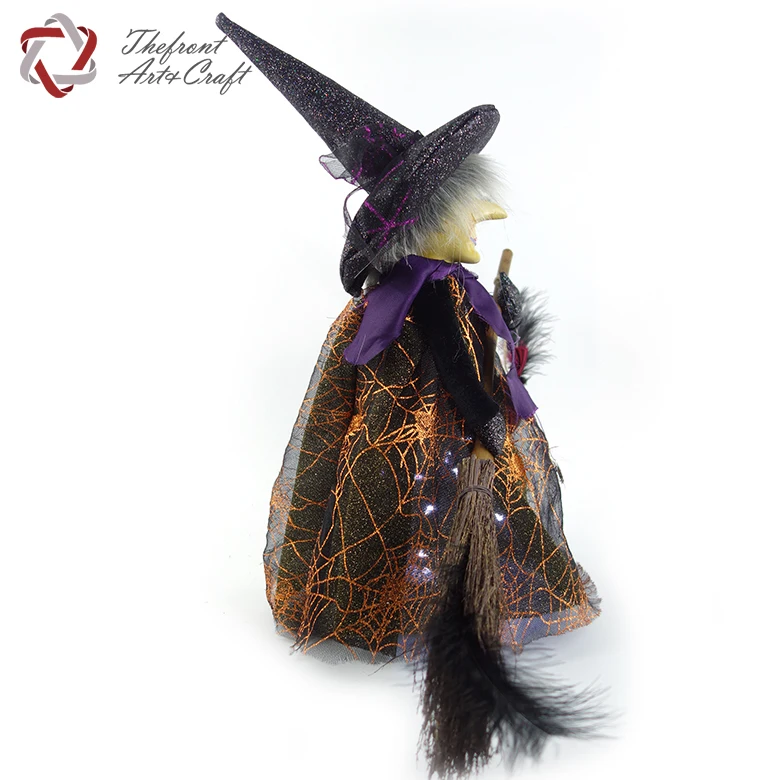 Factory Direct Price Exquisite Purple Clothes Doll Black Hat Halloween ...