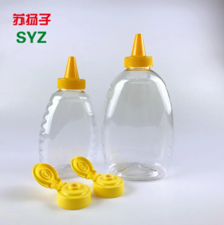 Food Grade Plastic Container For Honey 450ml/750ml Squeeze Honey Bottle