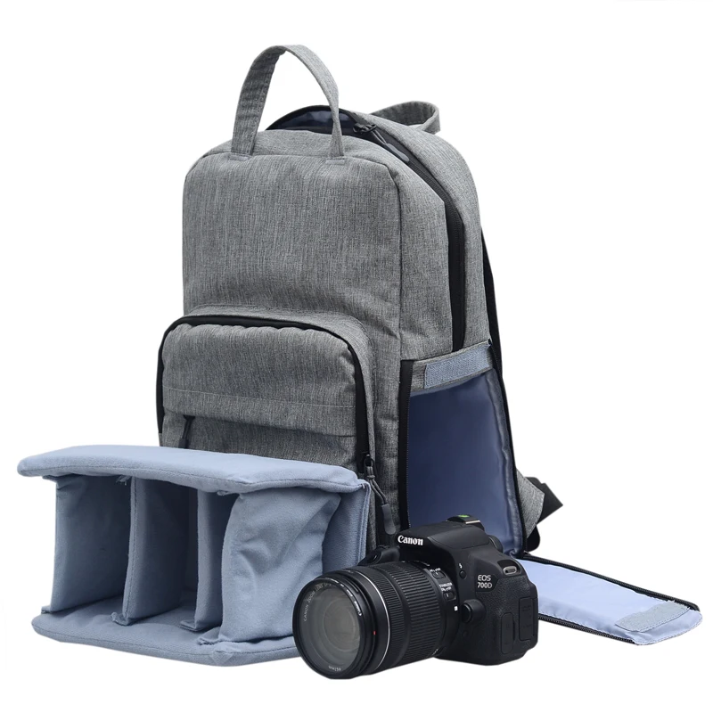 backpack with camera and laptop compartment