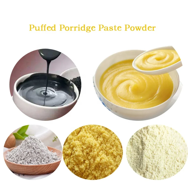 healty convenient food corn sesame rice instant porridge paste