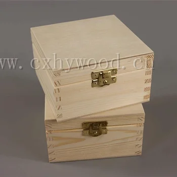 square wooden chest