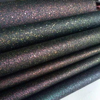 Wholesale Glittering Print Microfiber Pu Leather Fabric Waterproof