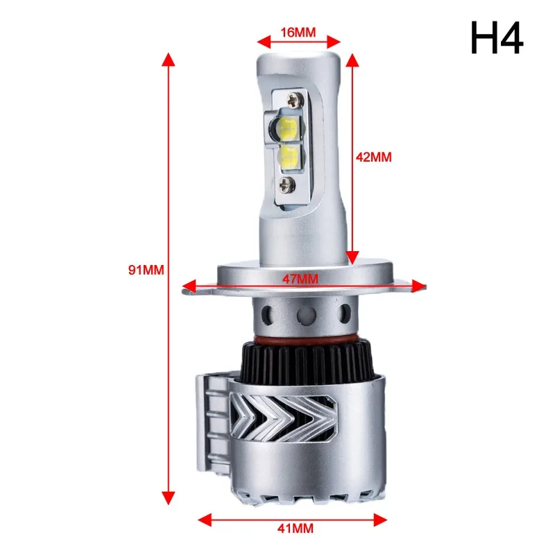 High power 40W 6000Lm XHP50 Automobile H4 12v G8 car led headlight