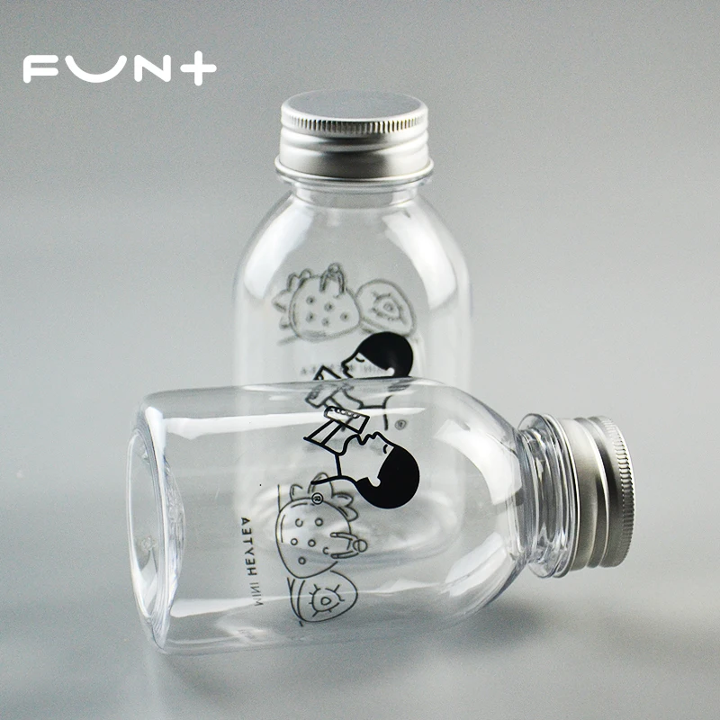 Custom Size 500ml Juice Packaging Bottle Plastic Water Bottles For