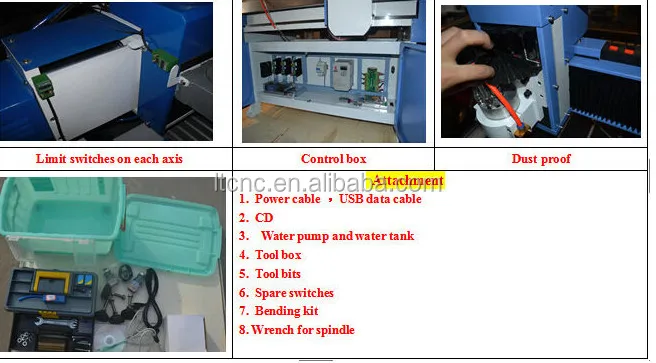 LT-1212 Promotion price Acrylic/wood/MDF/Plywood/aluminum cnc router cutting machine/ cheap cnc wood carving machine