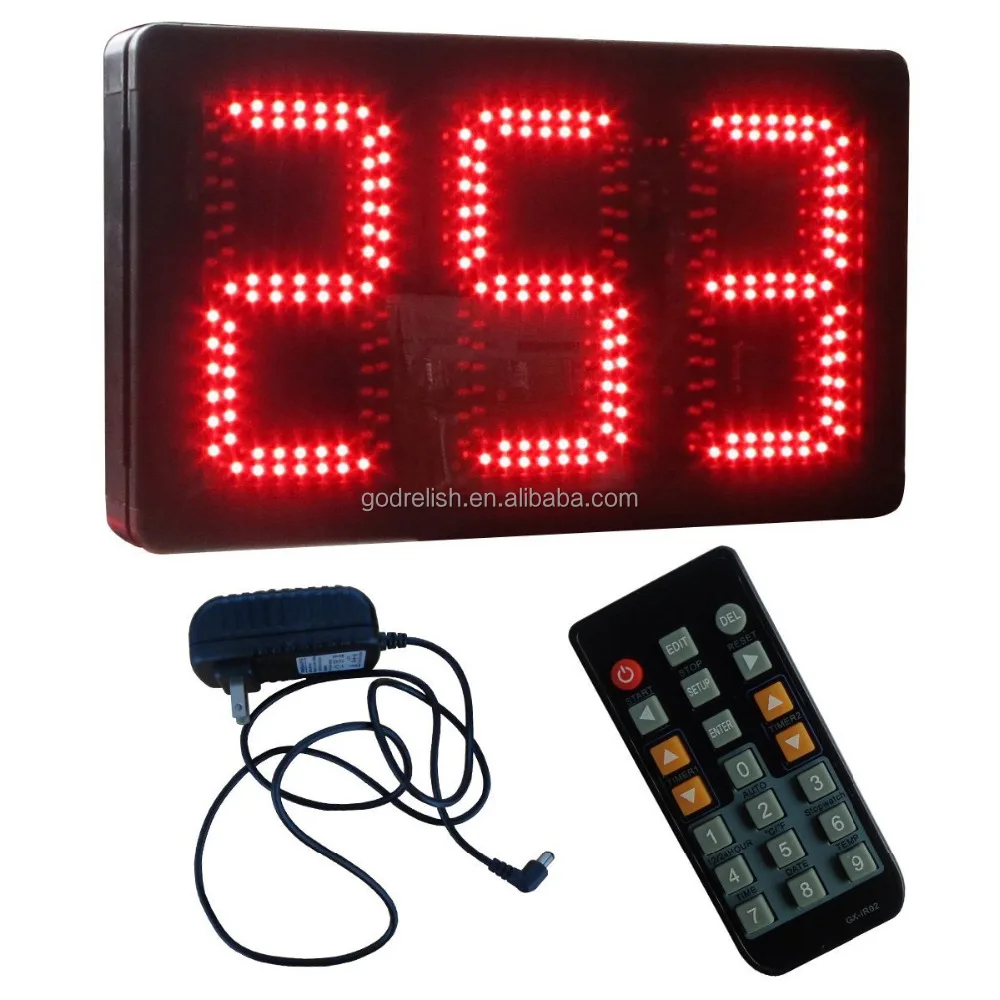 Chronomètre Sport YZ Avec Télécommande - Écran LED 5" Luminosité Réglable - Compte à Rebours Pour Home Gym