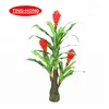 New 165cm high with 3 red flowers artificial good luck tree decorative plants