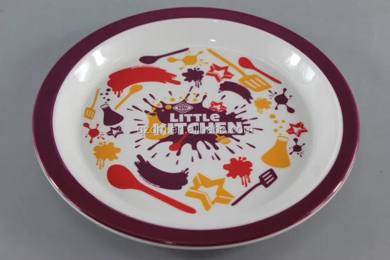 Strong Melamine Kid's Dinner Plate FDA LFGB