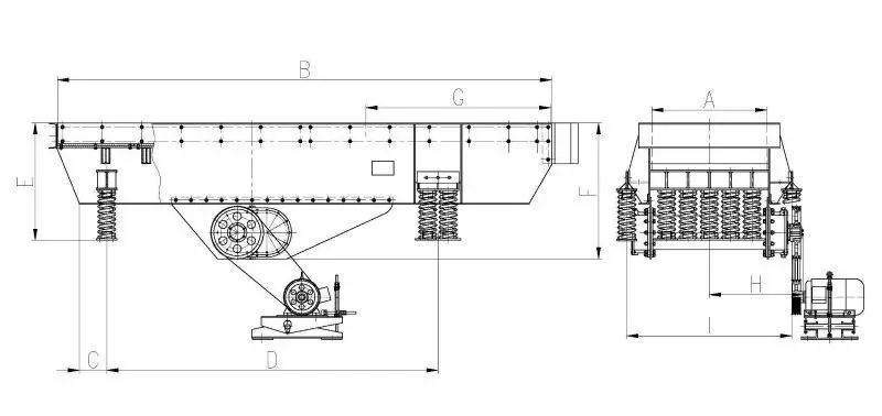 High efficiency mining vibrating hopper feeder for sale