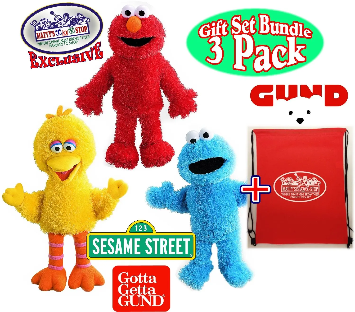 gund sesame street elmo hand puppet