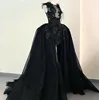 Size 2 Black Ostrich Feather Mini Short Wedding Dress With Detachable Long Train