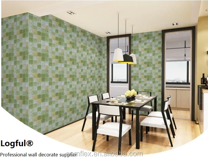 Mosaic Waterproof Peel Off And Wall Sticker Vinyl Wallpaper For