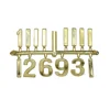 different size 3D numbers clock parts