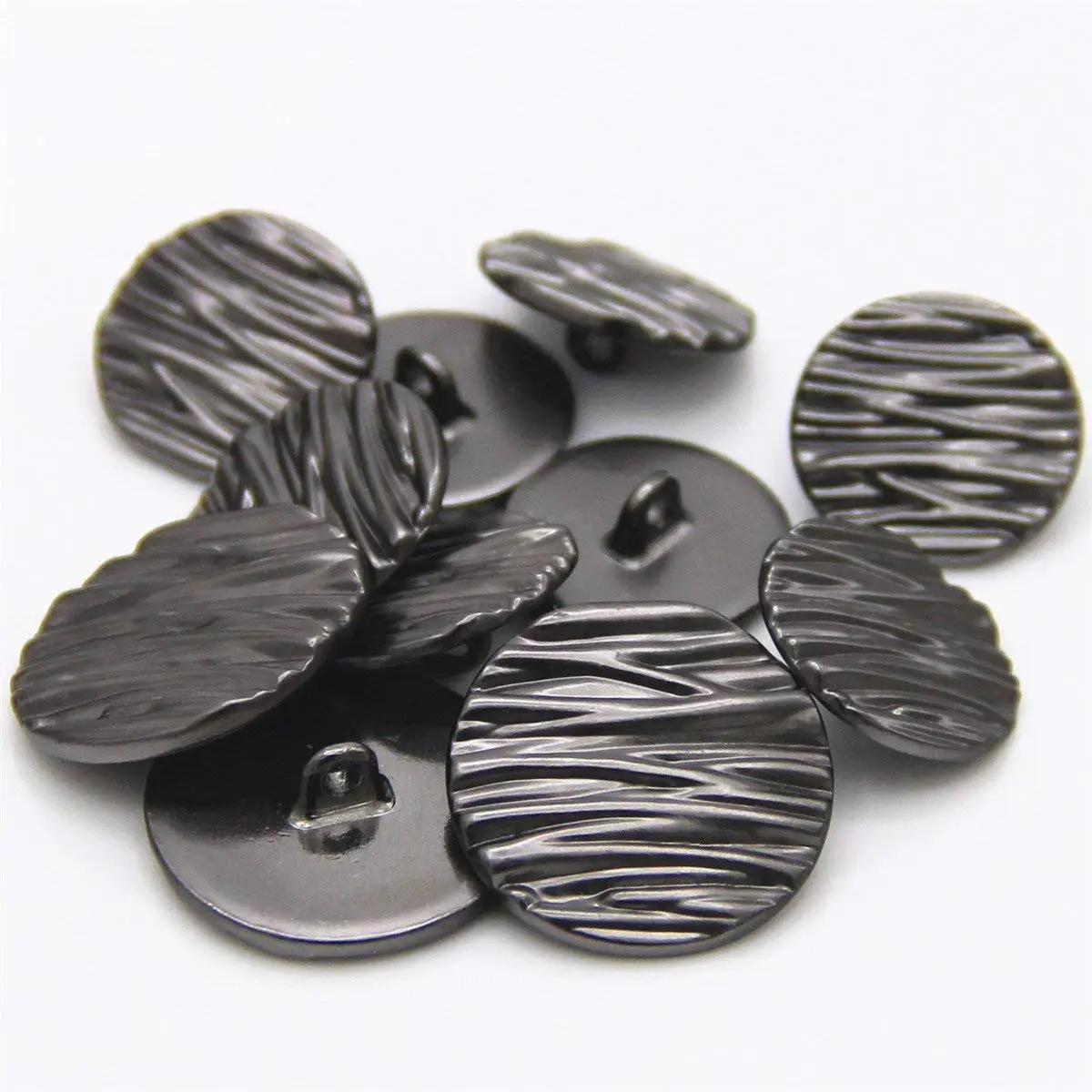 Silver, 0.59 inches Fashion Lion Head Metal Shank Buttons for Coats Gold//Silver, Pack of 6